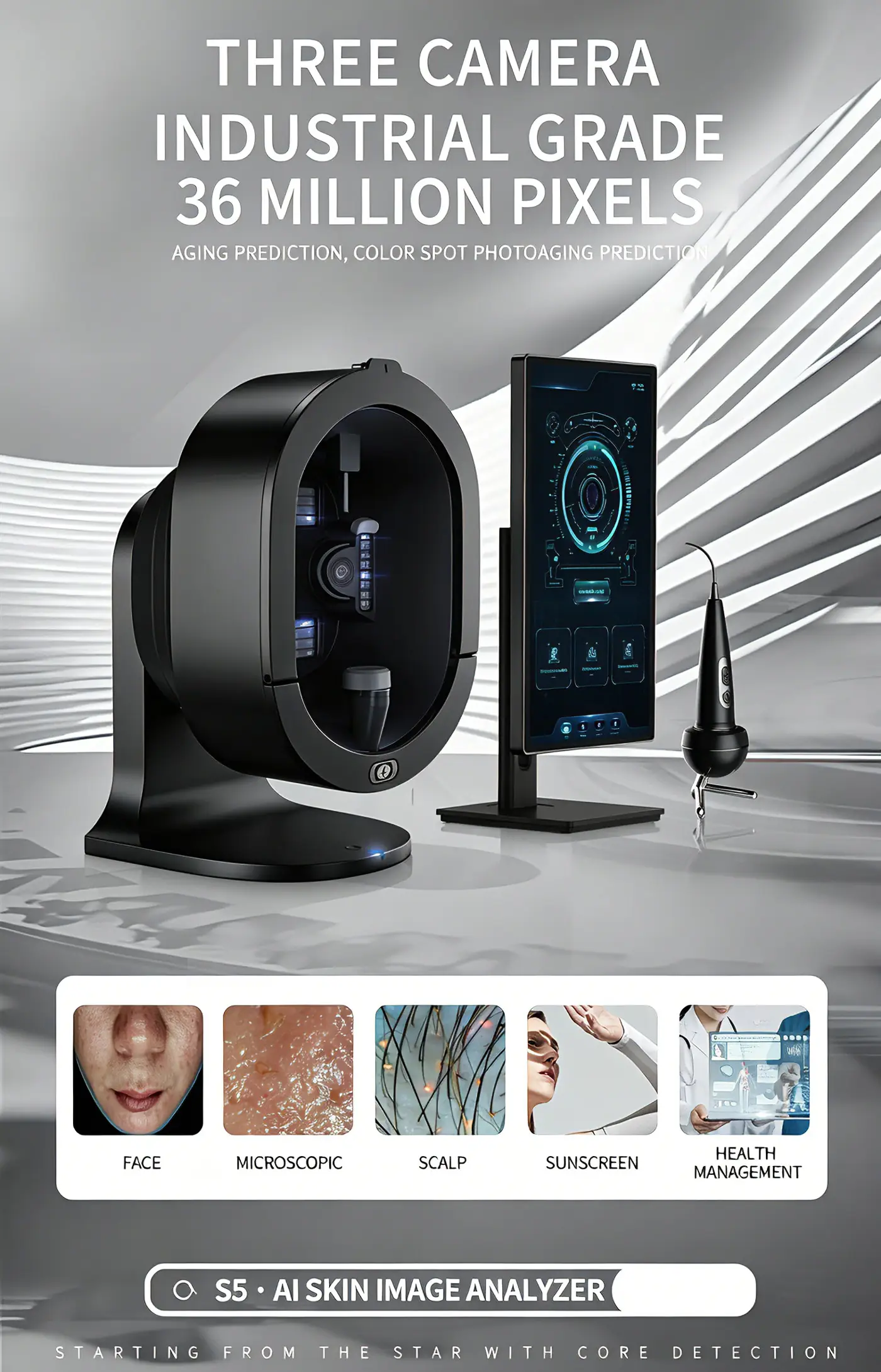 ai skin image analyzer for professional clinics & spas