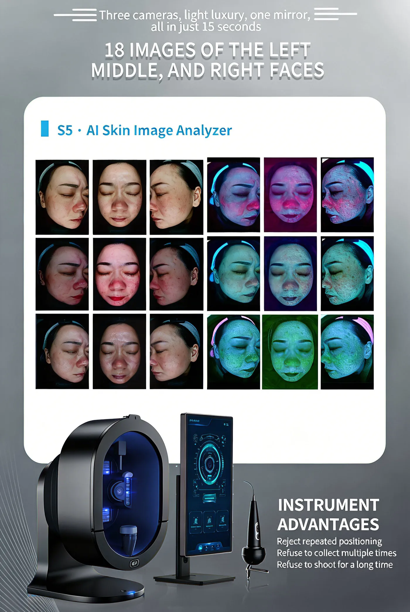 ai skin image analyzer for professional clinics & spas