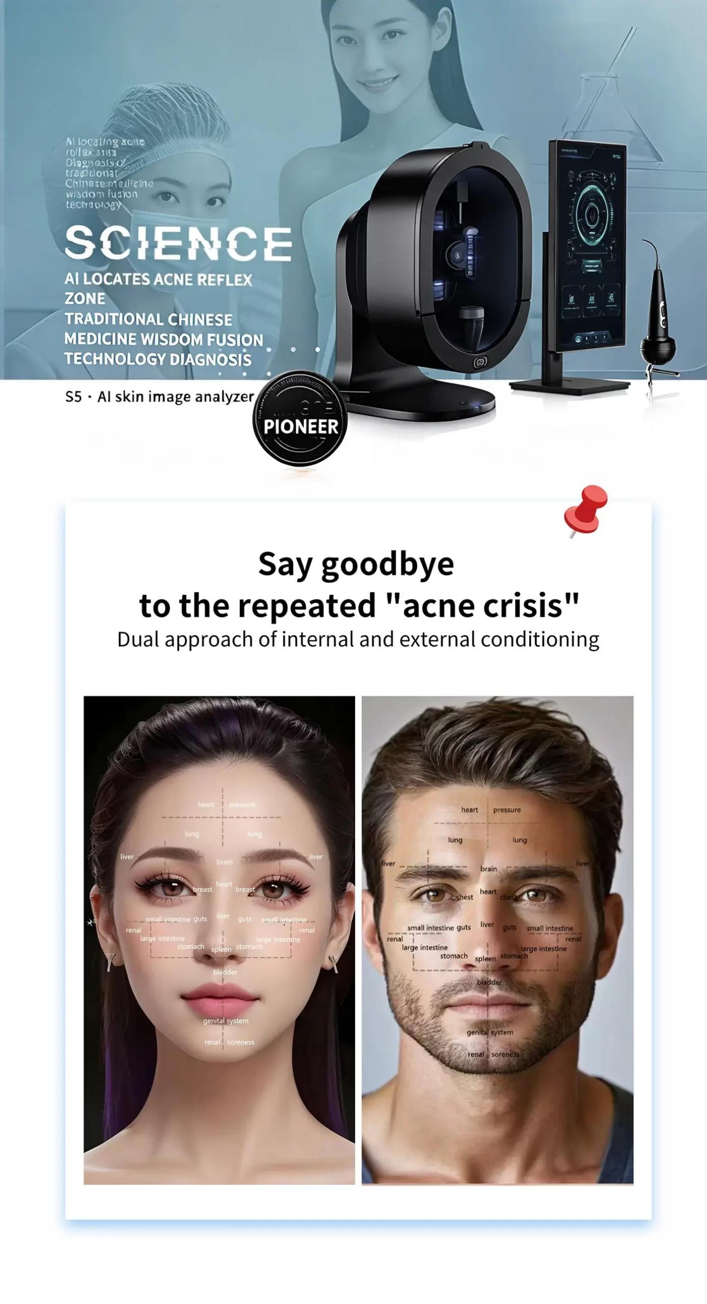 ai skin image analyzer for professional clinics & spas