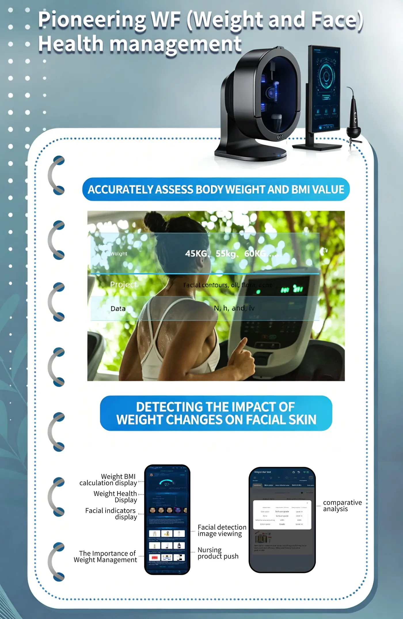 ai skin image analyzer for professional clinics & spas