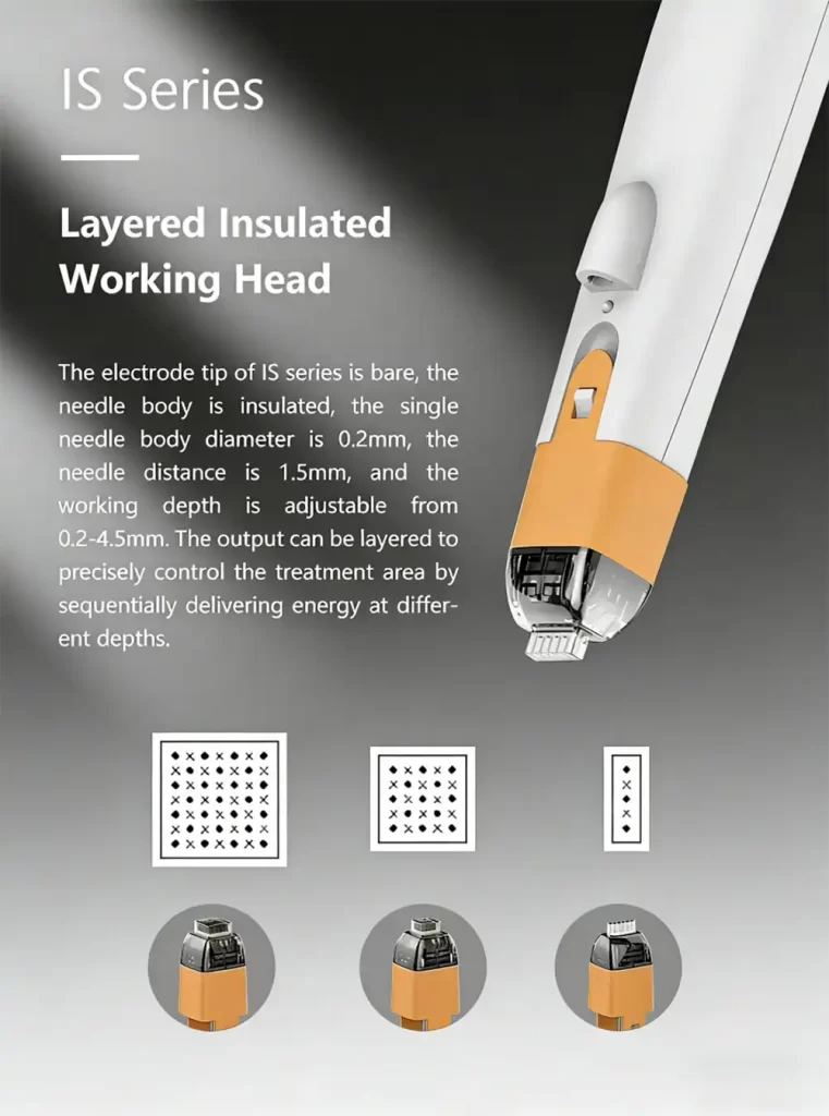hm mf 01 golden microneedling rf & fractional rf machine