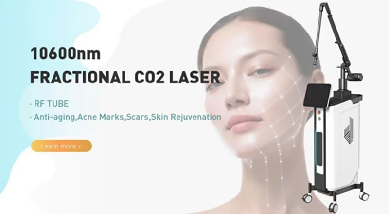 fractional co2 laser machine 10600nm rf tube medspa skin resurfacing