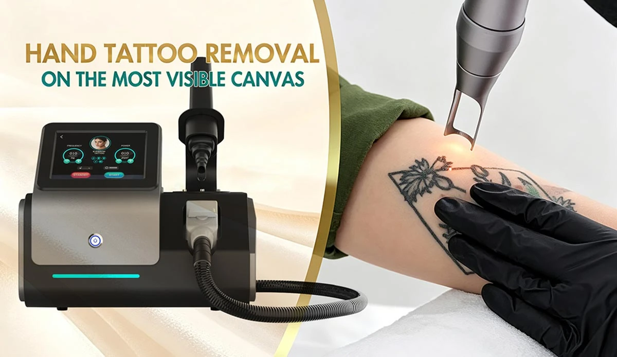 portable q switched nd yag laser tattoo removal machine treatment