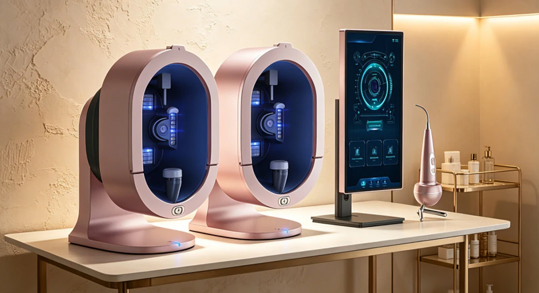 ai skin image analyzer machine salon consultation